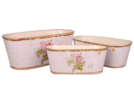 Набор кашпо 3шт 11х13х15см