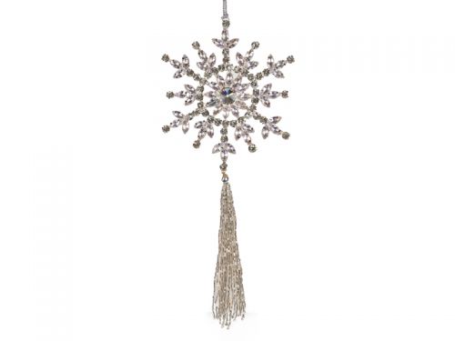 Украшение декоративное серебро 15 см + 18 см