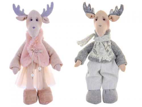Игрушка олень 25см (ручная работа)в ассортименте
