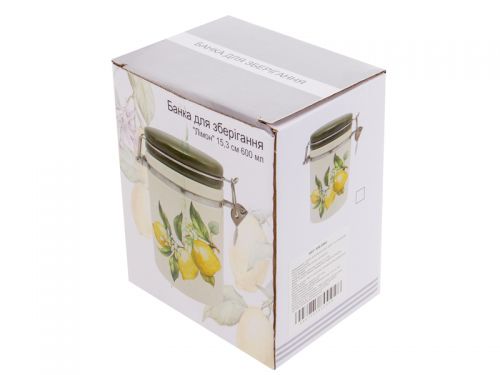 Банка для хранения "Флёр" 15,3 см 600 мл