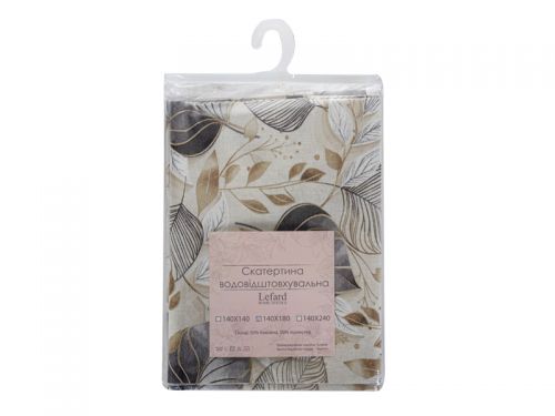 Скатерть водоотталкивающая "Paladium" серый 140х240см