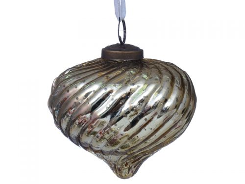 Елочная игрушка 10см золото