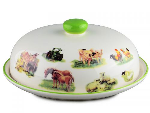 Блюдо с крышкой "Ферма" 23см