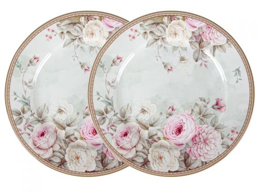 Набор из 2-х тарелок "Английская роза" 19 см