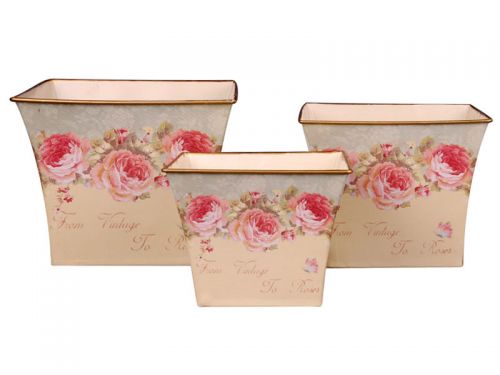 Набор кашпо 3шт 11х13х16см