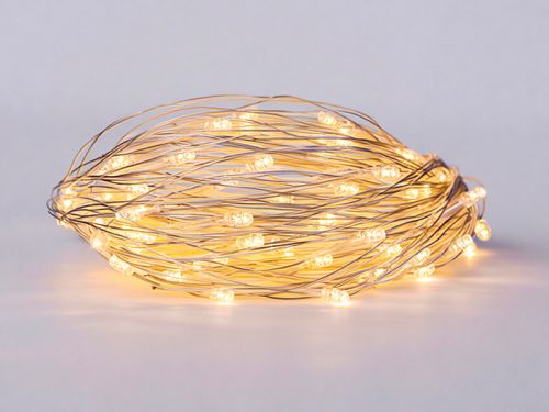 Гірлянда штора 2х2 м 80 LED білий провід жовтий (від мережі)