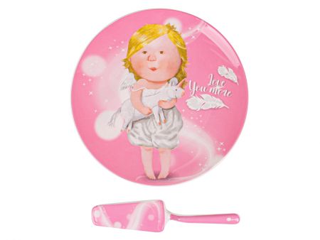 Блюдо для торта с лопаткой 