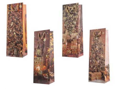 Подарочный пакет 12х35х9 см (бумага)