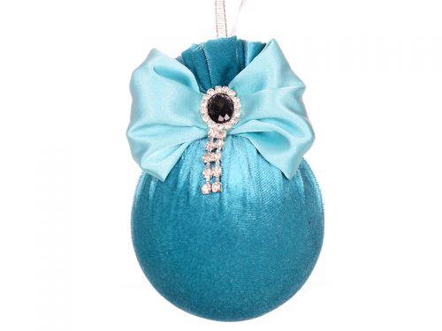 Елочный шар с брошкой 
