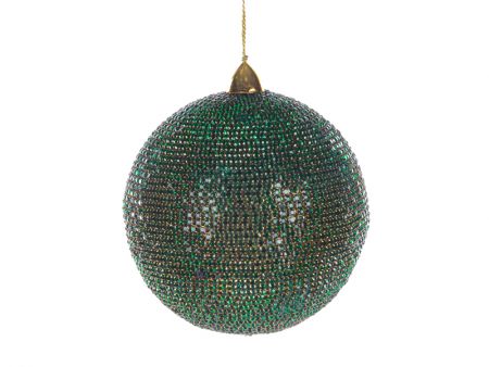 Украшение декоративное шар зеленый 10см