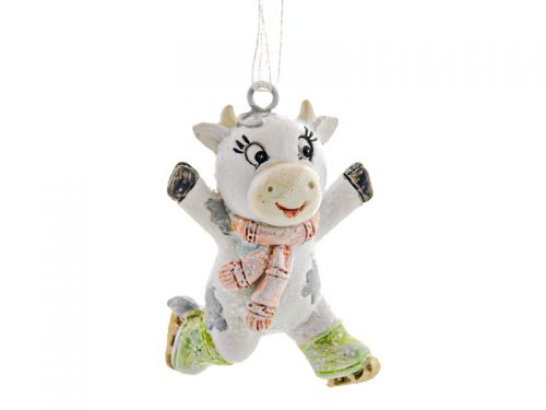 Фигурка декоративная "Коровка" 4х6,5см