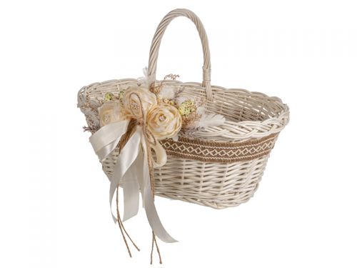 Задекорований кошик орнамент 37х16х38 см(Пасхальний кошик/Ручна робота)