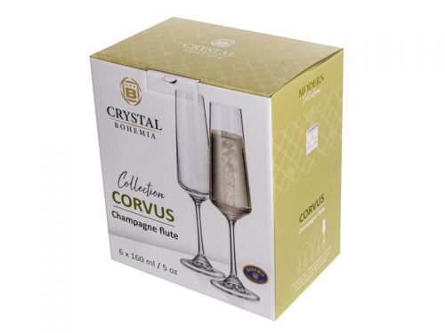 Набор бокалов для шампанского "Corvus" 160 мл 6шт