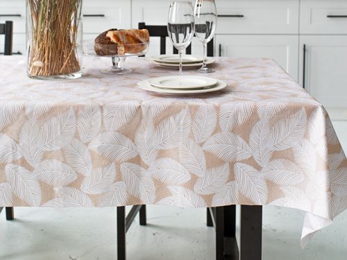 Скатерть водоотталкивающая "Pineto beig " 140х180см