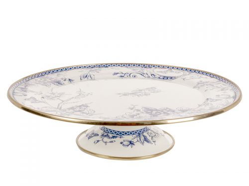 Тортовница эмалированная "Butterfly" elmani с крышкой на ножке, диаметр=30см