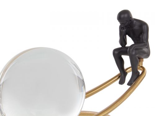 Статуэтка "Баланс" 20х45 см (металл/хрусталь/полистоун)