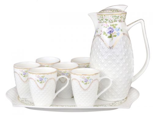 Чайный набор на подносе 8 предметов "Эмили"