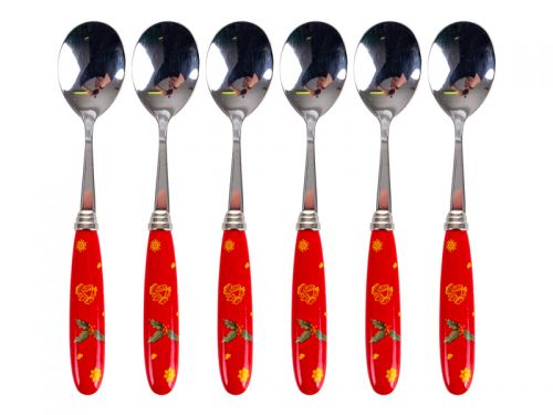 Набор чайных ложек "Christmas delight" 6шт 12см