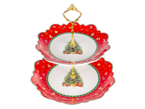 Двухярусное блюдо "Christmas Delight" 21,5см и 26,5см