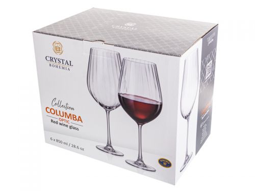 Набор бокалов для вина "Columba optic" 850 мл 6 шт