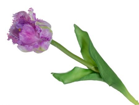 Тюльпан лиловый 47 см (шелк искусственный)