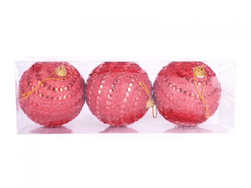 Набор елочных шаров 3шт 8см