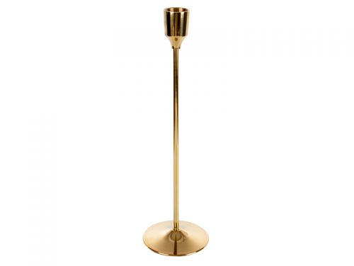 Подсвечник латунь 25см золотой