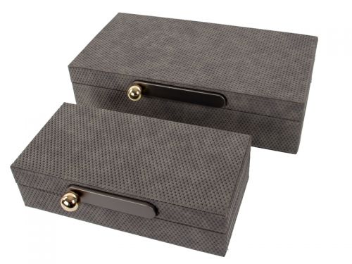 Набор из двух шкатулок 38х18х8,5см/29х13х8см