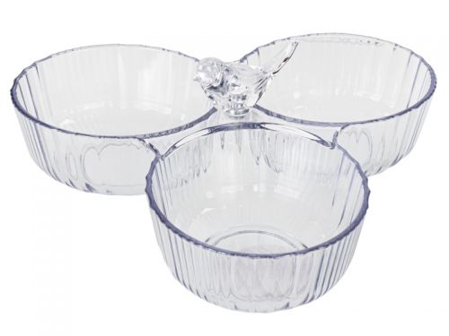 Блюдо для снеков "Птичка" акриловое