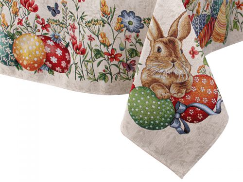Скатерть гобелен "Кролик" 140x140см