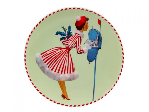 Набор тарелок "Miss Christmas" 2шт 20,5см