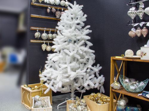 Елка пвх белая (170 см, ø90 см)