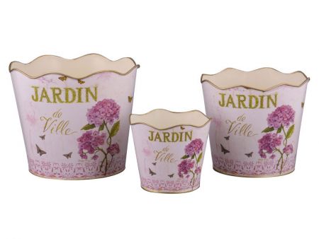 Набор кашпо 3шт 11х15х18см