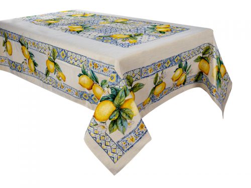 Скатерть гобелен "Сицилийский лимон" 140x260см
