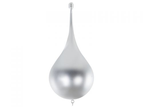 Декоративное украшение 30 см серебро (пластик)