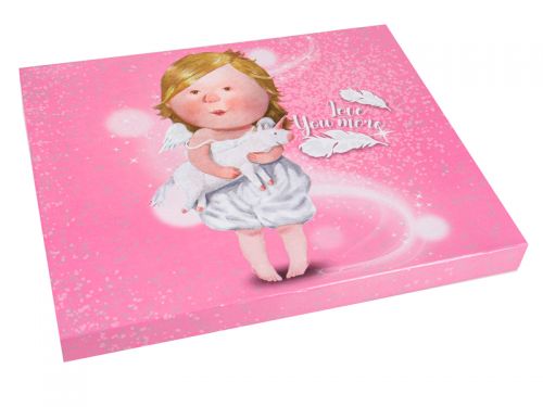 Блюдо для торта с лопаткой "Love you more" 26см