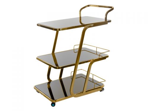 Барный столик 65,5х45х87 см (металл/стекло)