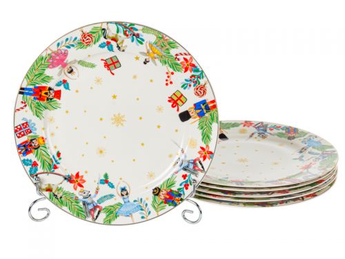 Набор тарелок "White Christmas" 6 шт 27 см