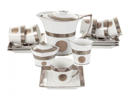 Сервіз чайний кавовий 6 персон 15 предметів виробник чехія тм jeremy