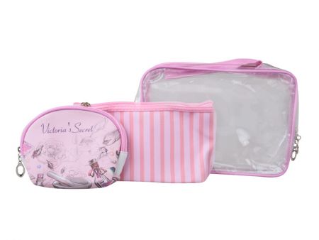 Набор косметичек 3шт 24х17х8см 18х12х3см 14х18х4см в ассортименте