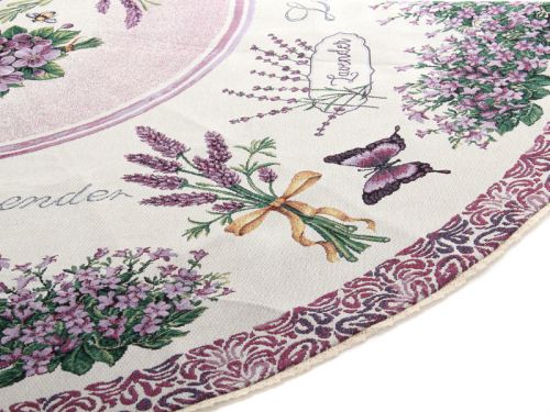 Скатерть гобелен "Violet" 140x140см круглая