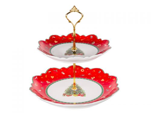 Двухярусное блюдо "Christmas Delight" 21,5см и 26,5см