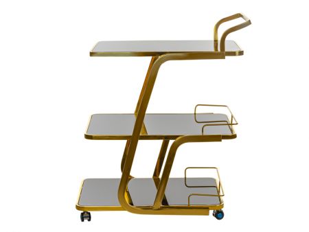 Барный столик 65,5х45х87 см (металл/стекло)