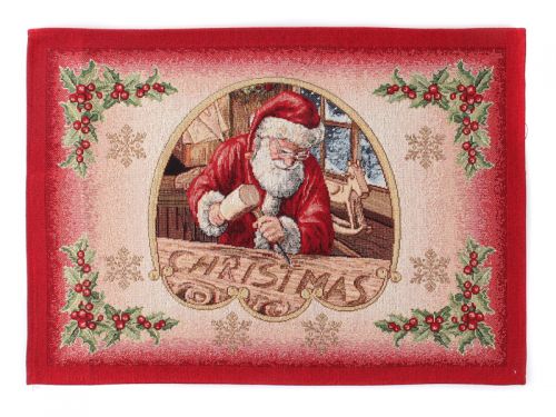 Салфетка гобеленовая новогодняя с люрексом 