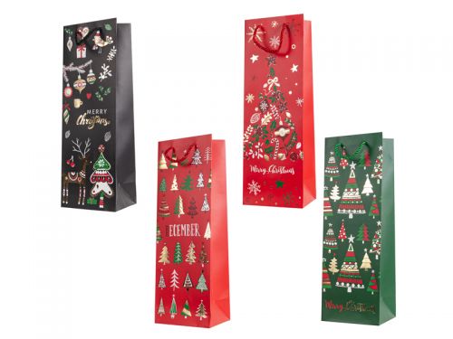 Подарочный пакет 12х35х9 см (бумага)