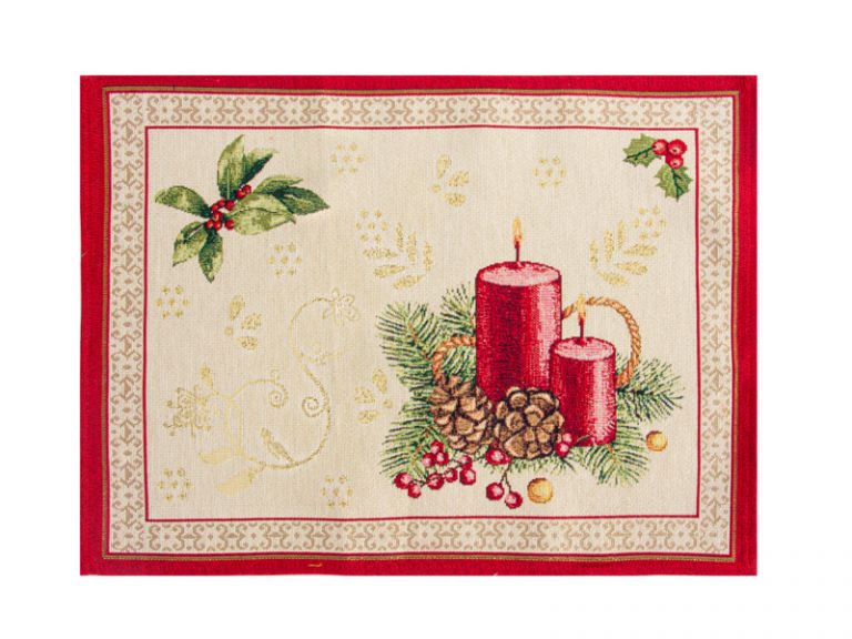 Салфетки гобеленовые с люрексом