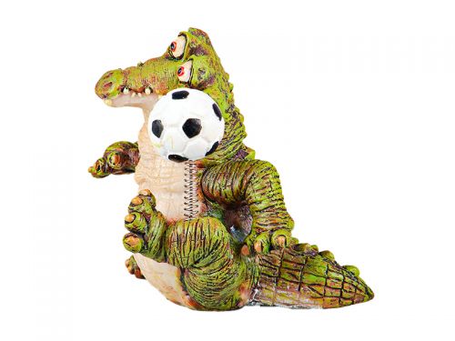 Фигурка "Крокодил футболист" 7х6см