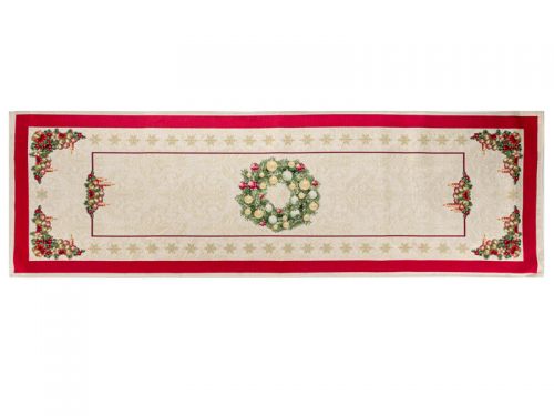 Раннер гобеленовый новогодний с люрексом "Corona natale" 47x140 см