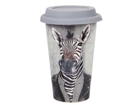 Кружка с силиконовой крышкой 