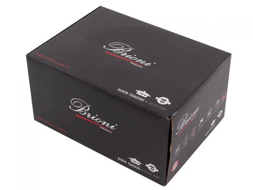 Кастрюля Brioni антипригарная "Royal Stone Sandstone gold" 18 см, 2,5 л., 3,5 мм толщ.